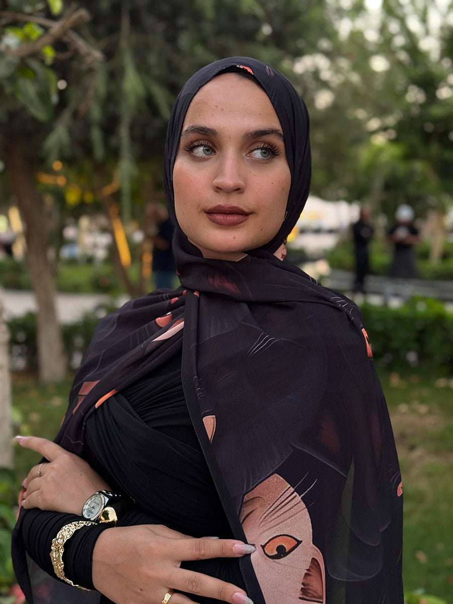 Soft Chiffon Untamed Charm scarf