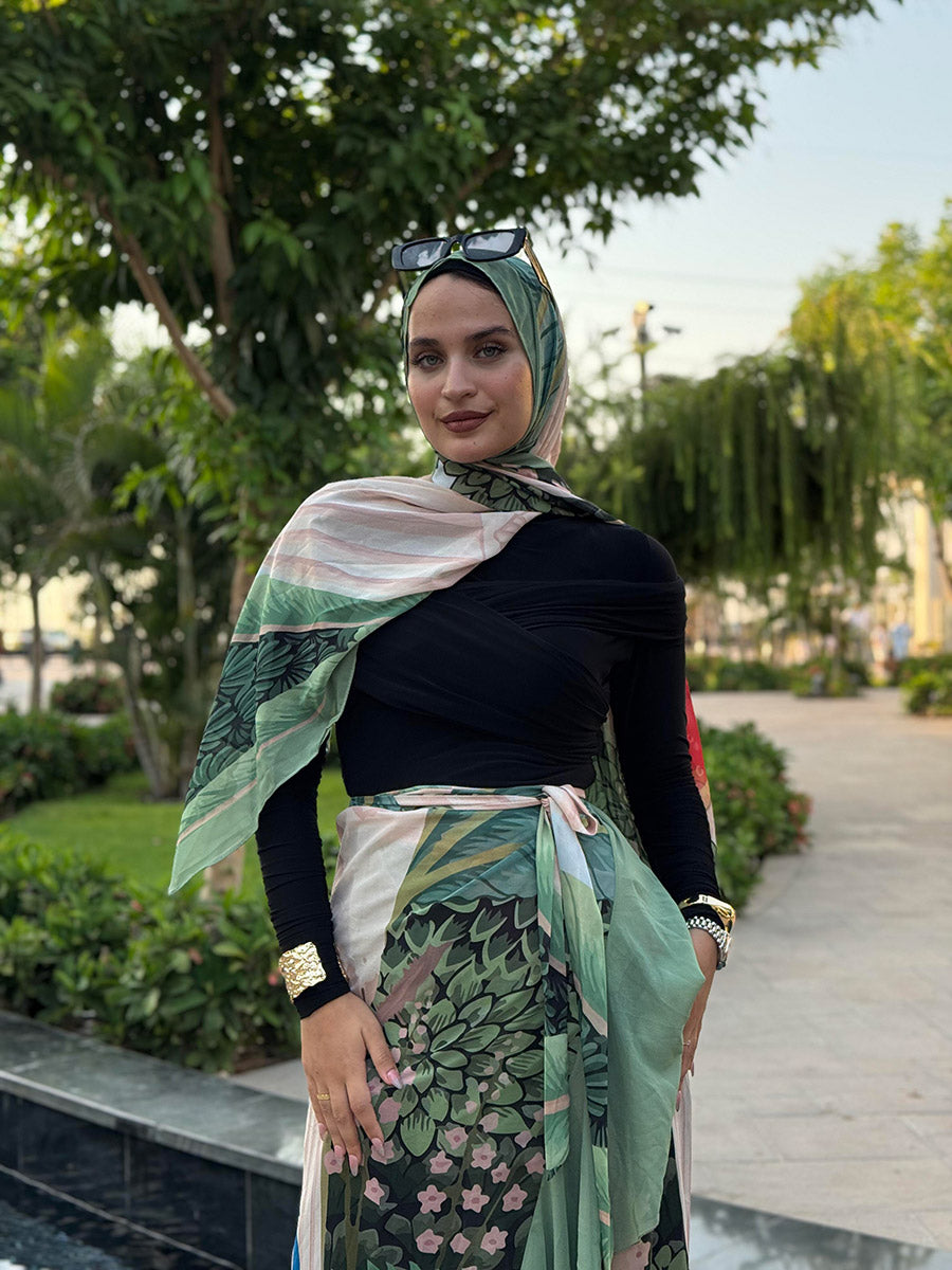 Chiffon Serenity set (cover up and scarf)