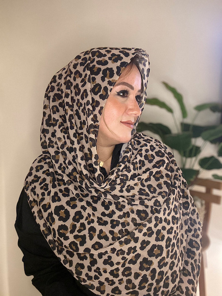 Soft Chiffon Golden wild scarf