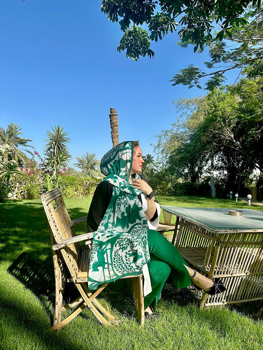 Soft Chiffon Wild Wonders scarf